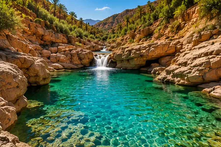مسابح وادي الجنة الطبيعية في المغرب