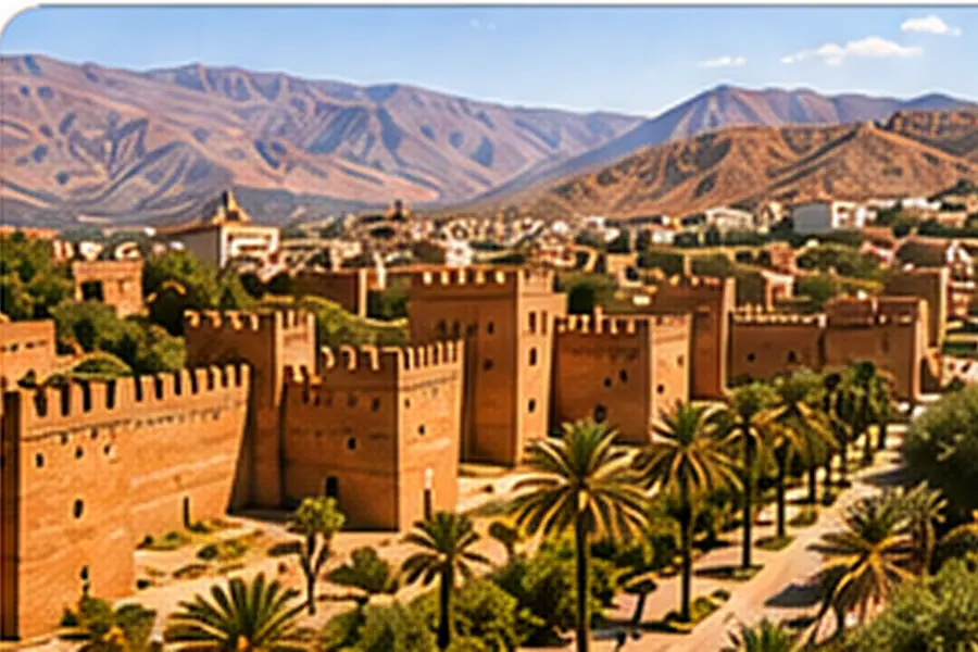 مدينة تارودانت القديمة المحاطة بالأسوار في المغرب